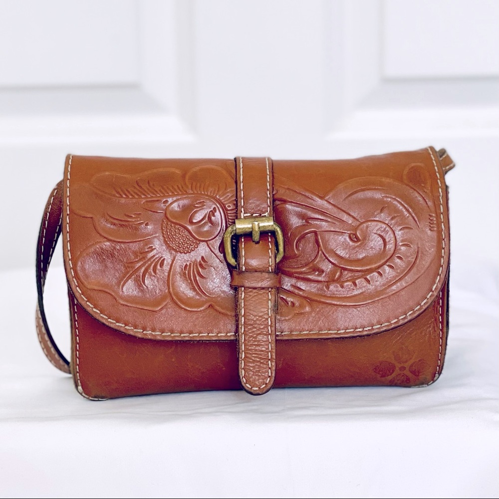 Patricia Nash Torri Crossbody Tooled Bag